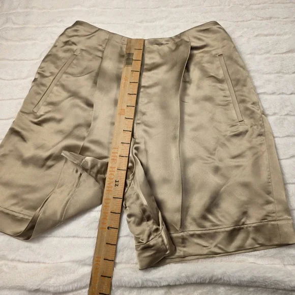 Ralph Lauren Purple Label Ainsworth Washed Satin Shorts Womens 2 $990 - Picture 7 of 8